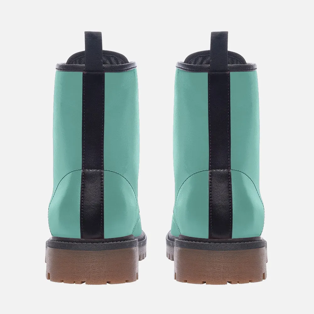 🛍️ Mint Green Combat Boots – Bold Lightness, Fierce Spirit