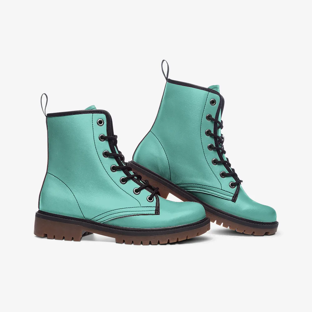 🛍️ Mint Green Combat Boots – Bold Lightness, Fierce Spirit