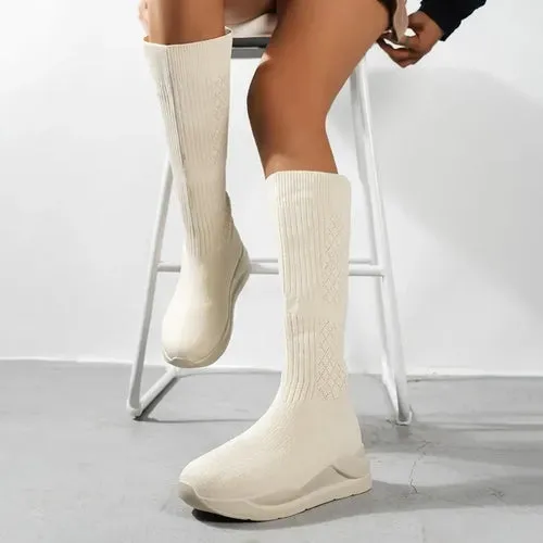 2023 Winter Autumn Women Platform Over The Knee Boots Ladies Stretch