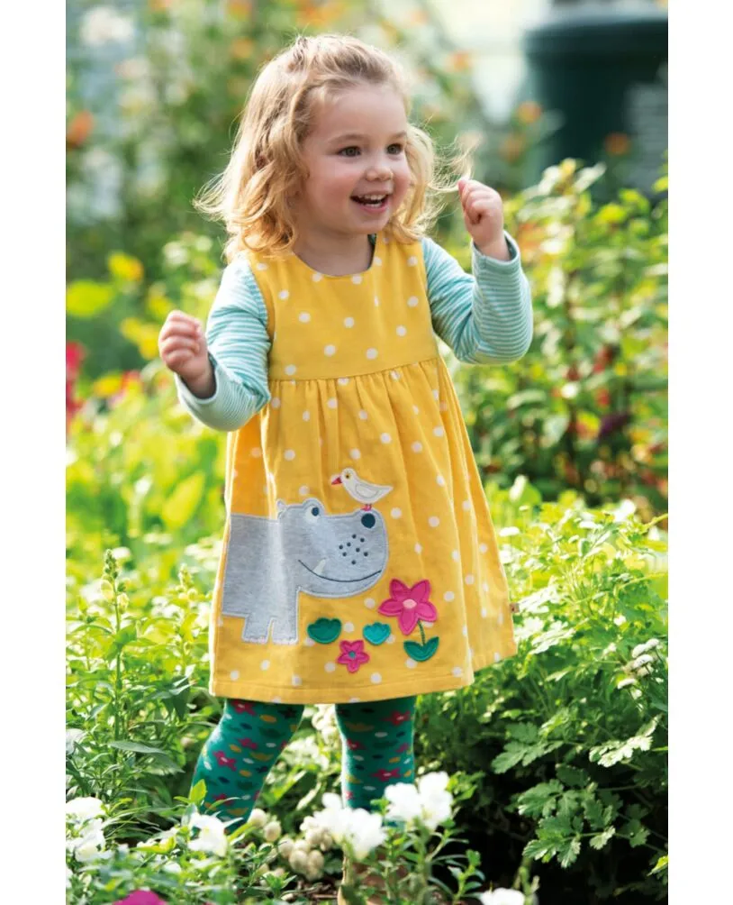 [6-12m]Frugi Organic Cotton Lily Cord Dress   Tamsyn Tights Set