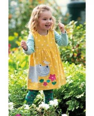 [6-12m]Frugi Organic Cotton Lily Cord Dress   Tamsyn Tights Set