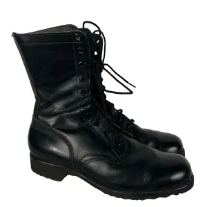 70s/80s Black Combat Boots- 10 M's, 11.5 W's