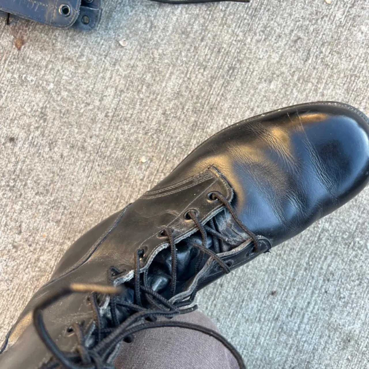 70s/80s Black Combat Boots- 10 M's, 11.5 W's