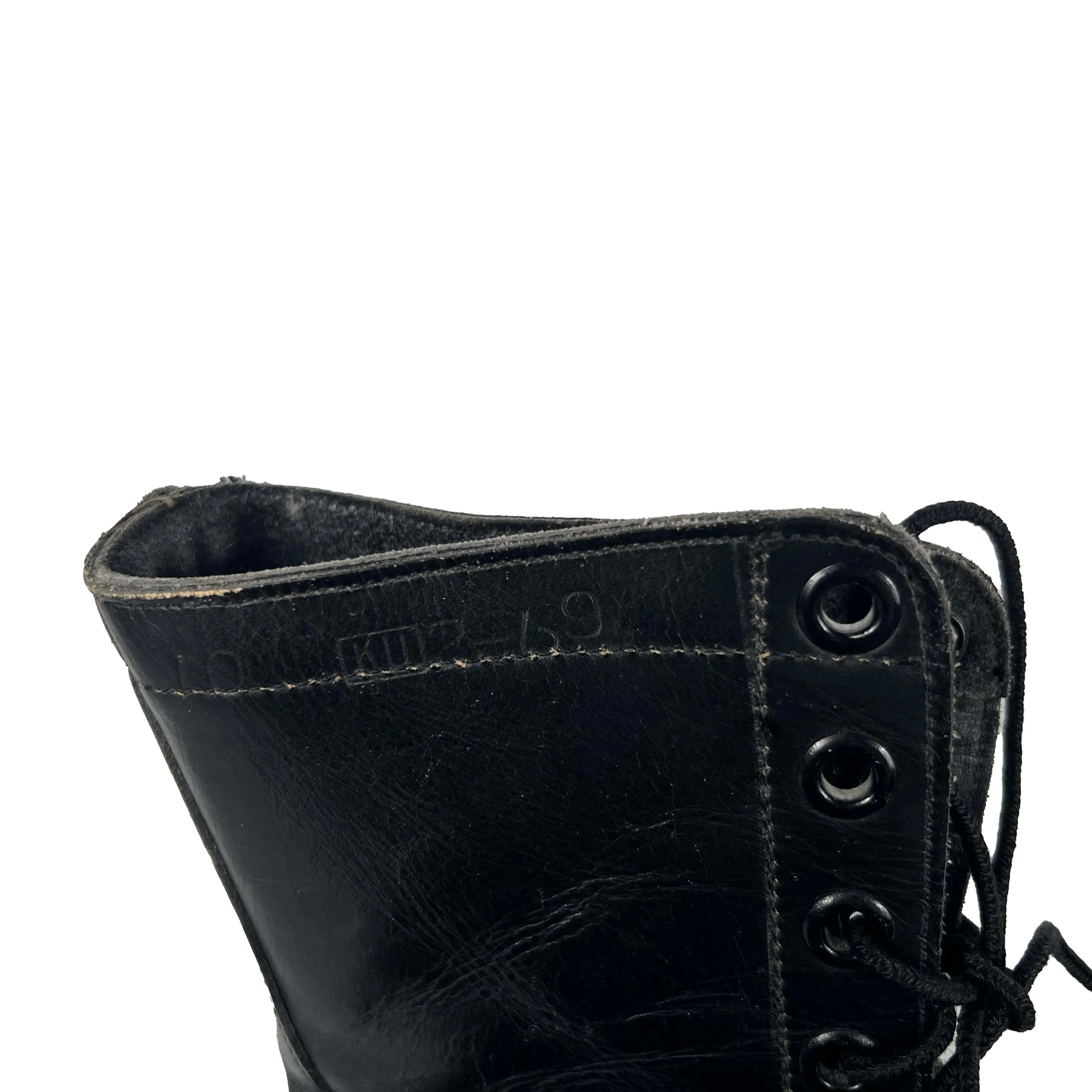 70s/80s Black Combat Boots- 10 M's, 11.5 W's
