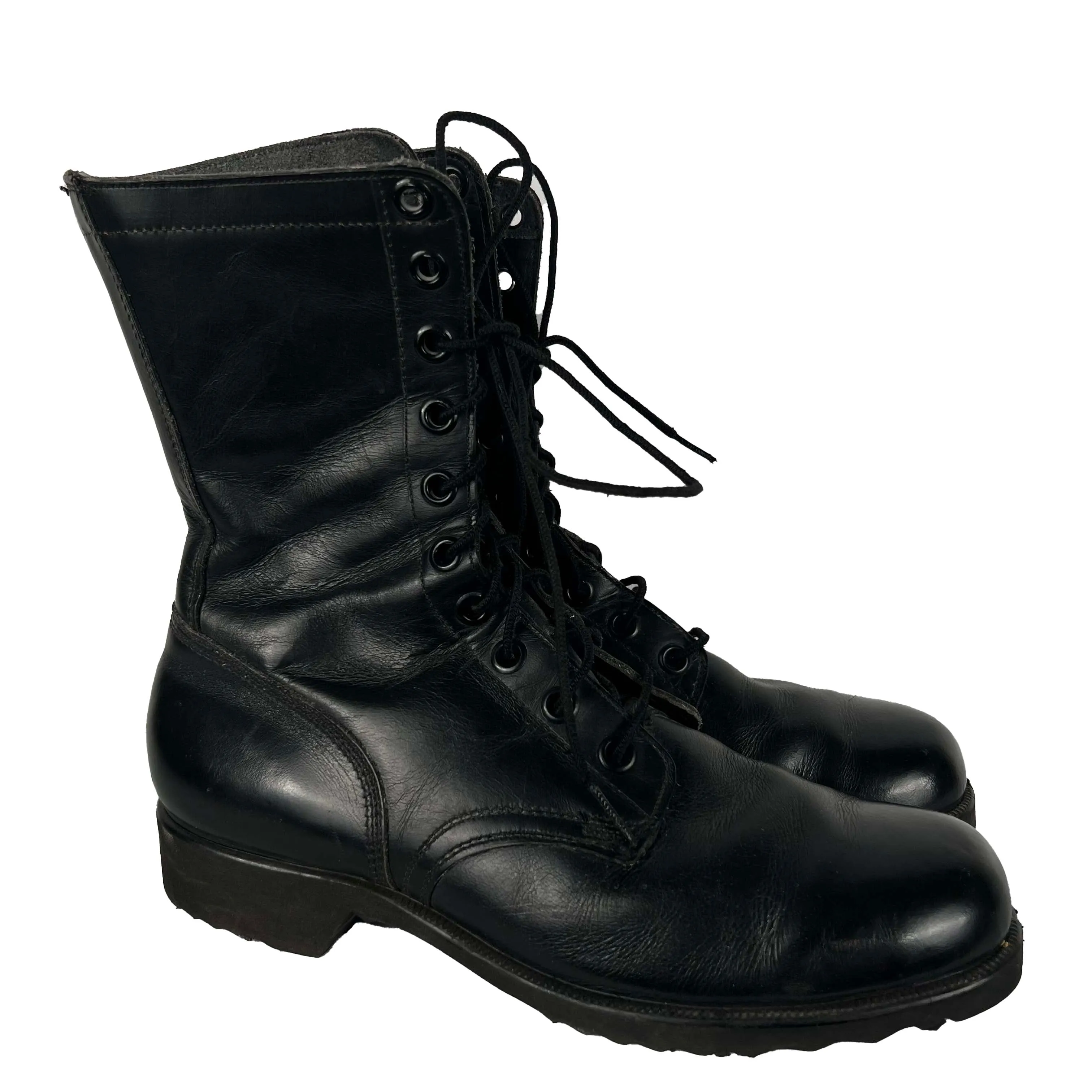 70s/80s Black Combat Boots- 10 M's, 11.5 W's