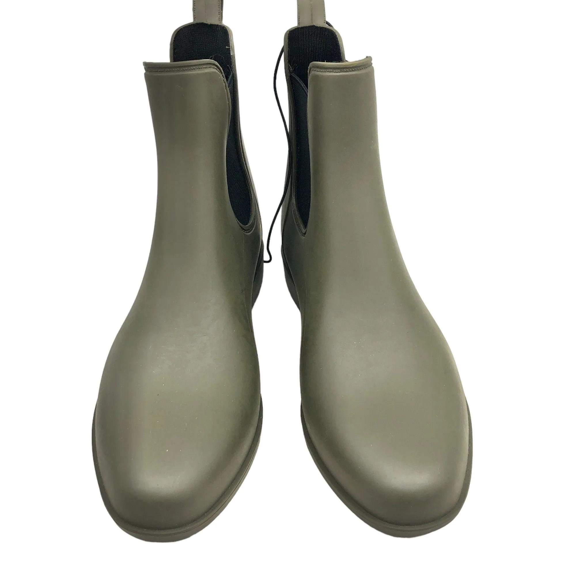 A New Day Chelsea Rain Boots Green Womens 6 Waterproof NEW IN BOX