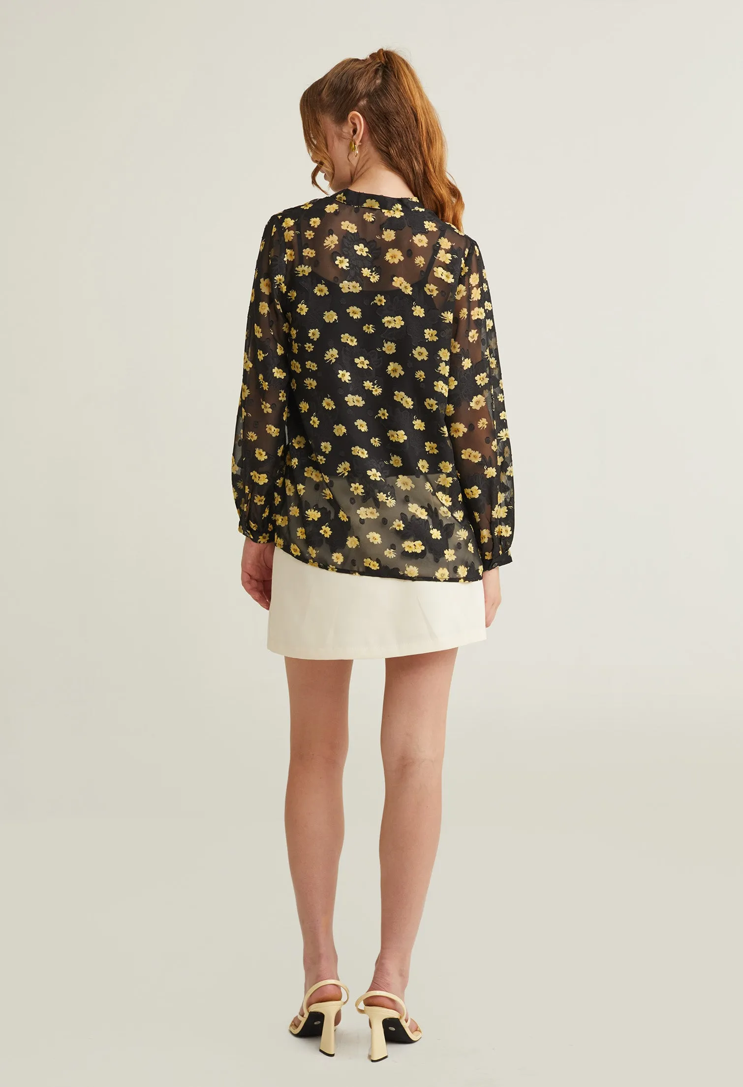 Abloom Floral Button Front Blouse