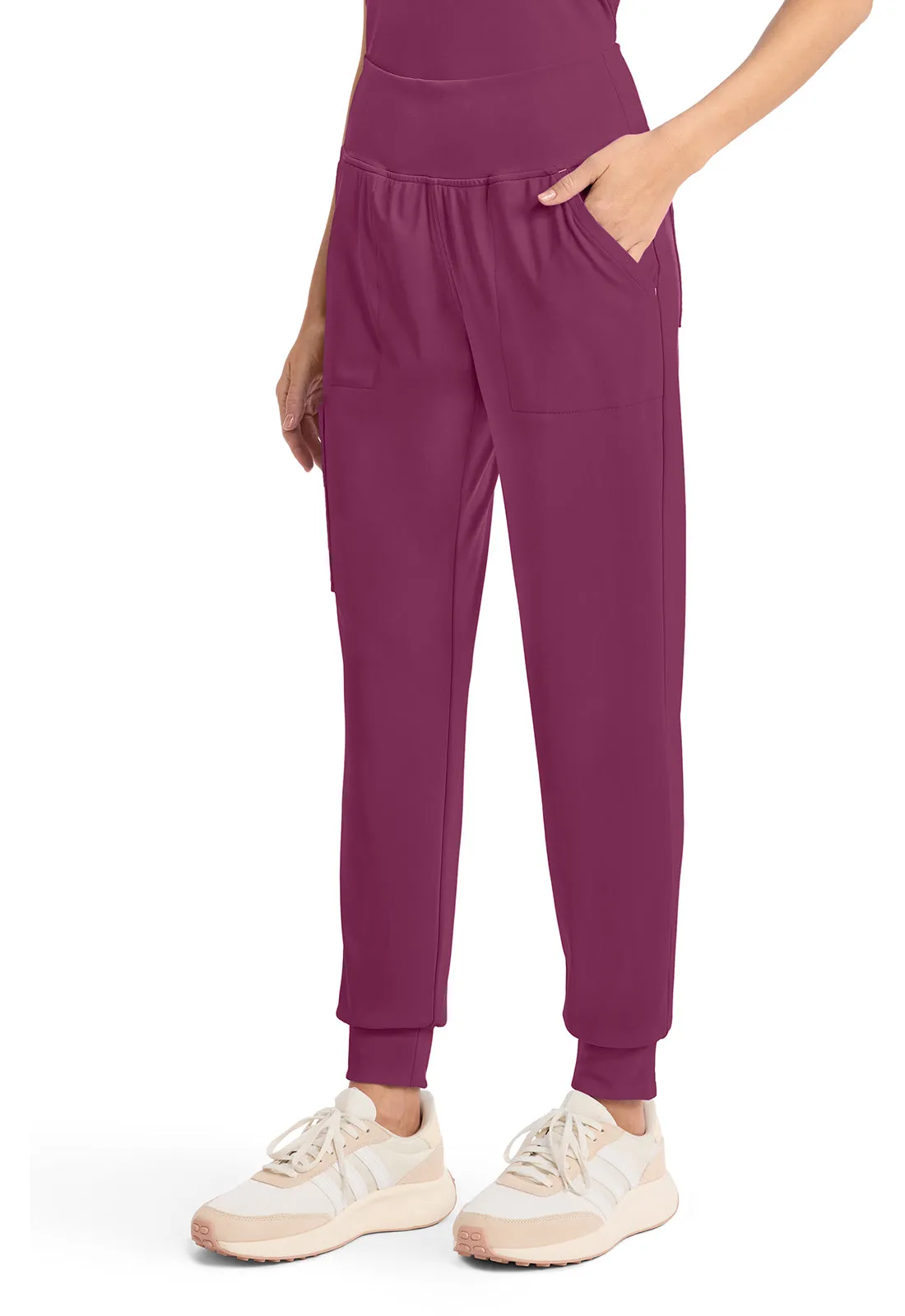 Achieve CK033 Women's 5-Pocket Jogger Pants Wine