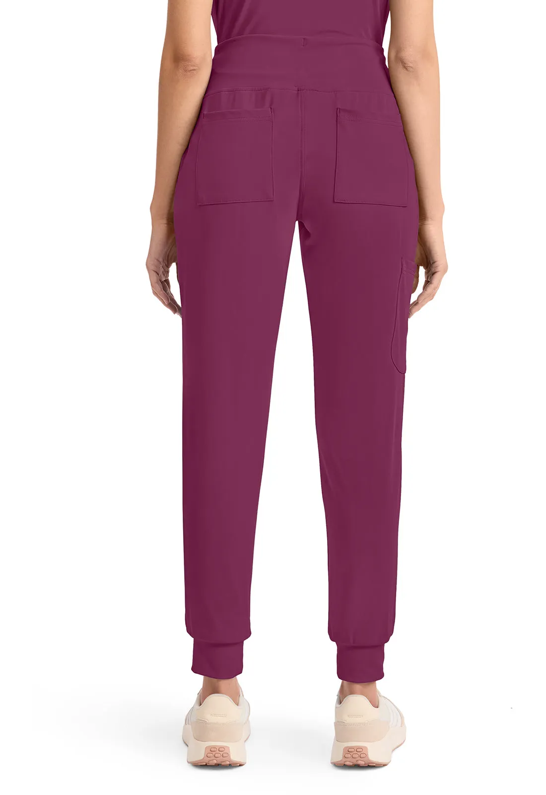 Achieve CK033 Women's 5-Pocket Jogger Pants Wine