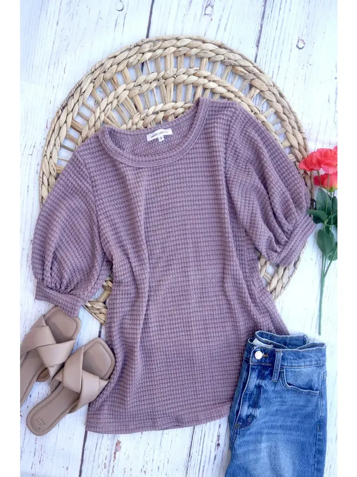 Adalyn Waffle Shirt