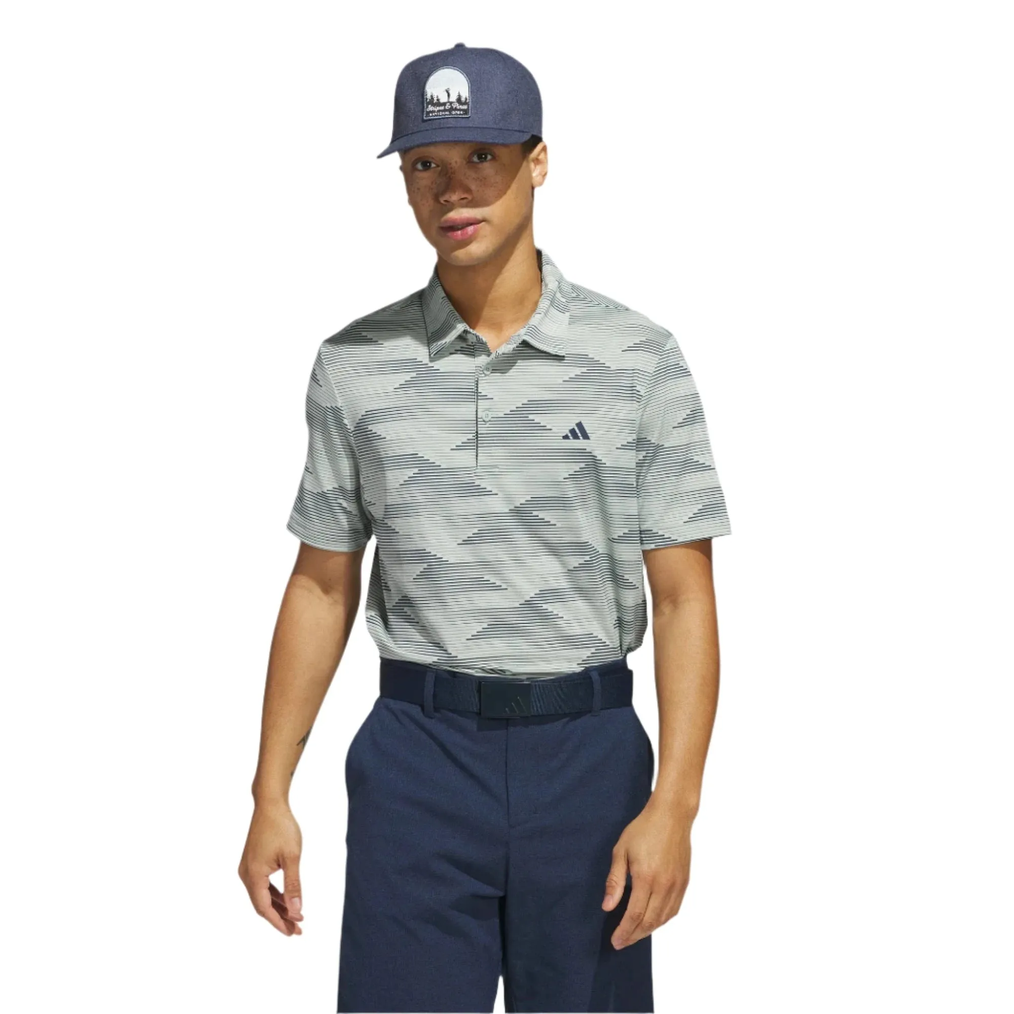 adidas Ultimate Speed Stripe Golf Polo Shirt