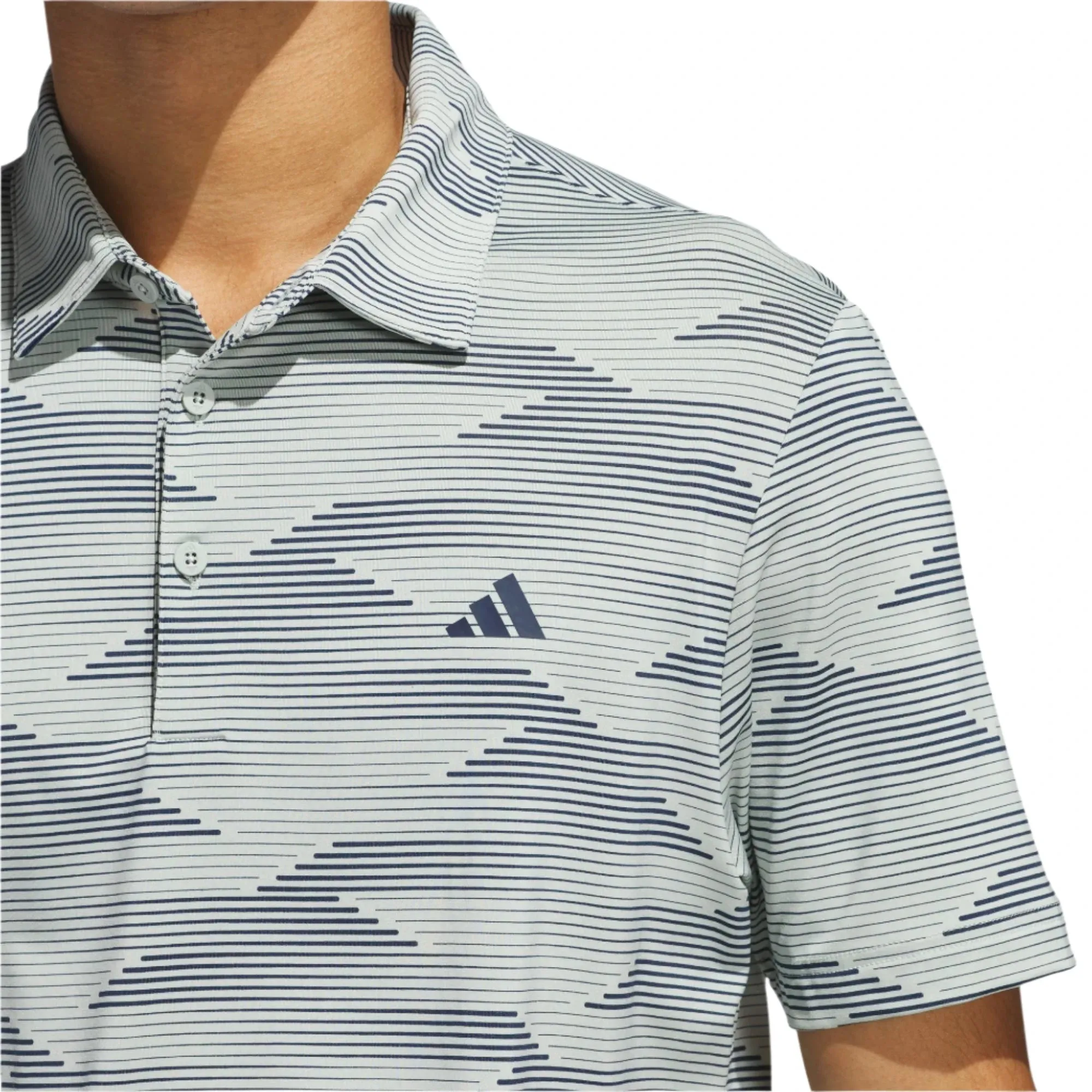 adidas Ultimate Speed Stripe Golf Polo Shirt