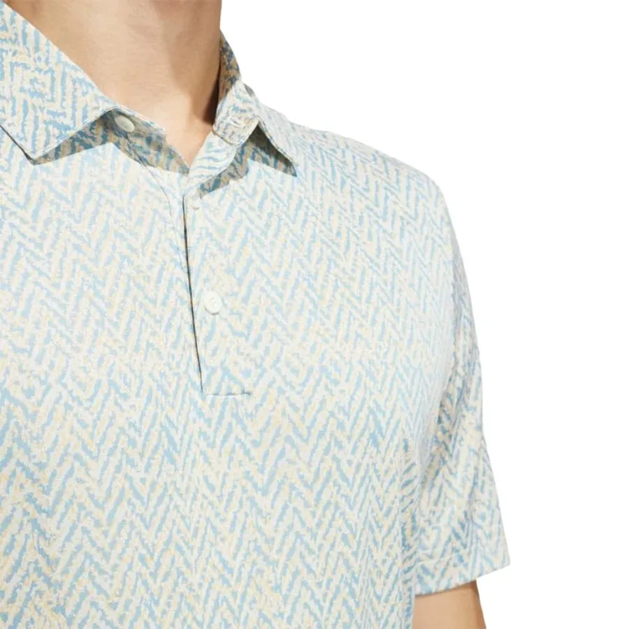 Adidas Ultimate365 Jacquard Polo Shirt - Blue