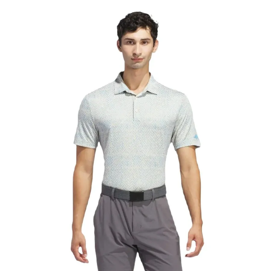 Adidas Ultimate365 Jacquard Polo Shirt - Blue