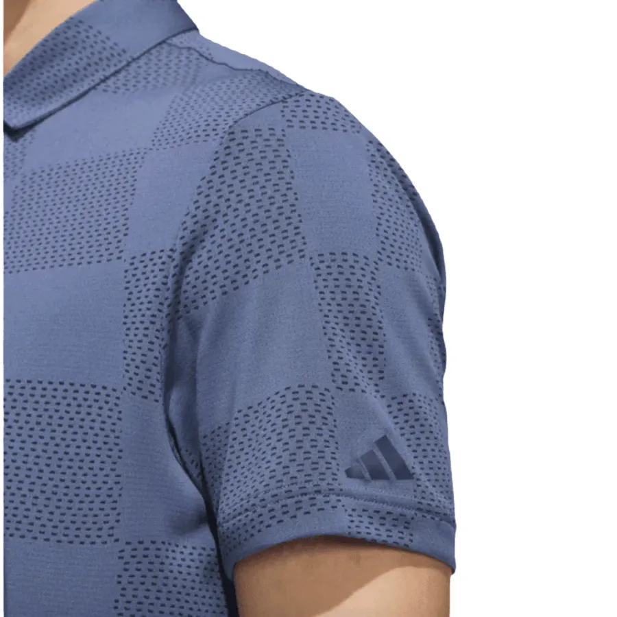 Adidas Ultimate365 Textured Polo Shirt - Blue