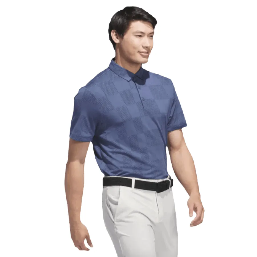 Adidas Ultimate365 Textured Polo Shirt - Blue