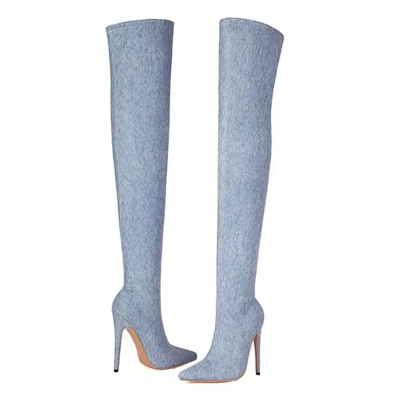 Amina - Over the Knee Stiletto Boot