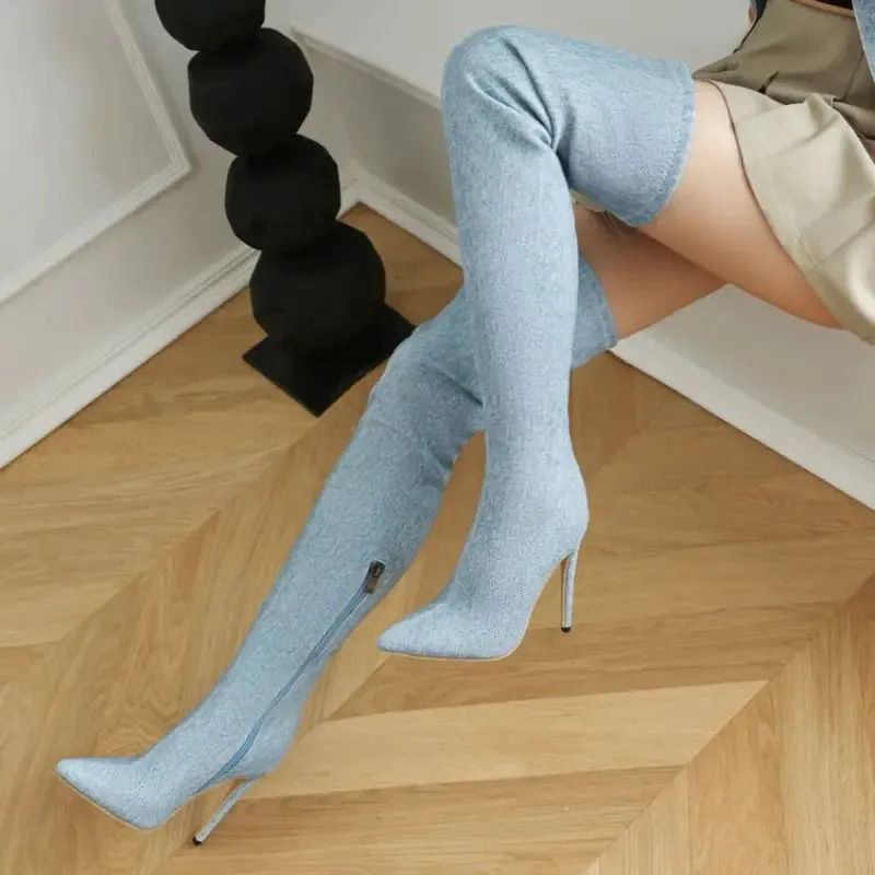 Amina - Over the Knee Stiletto Boot