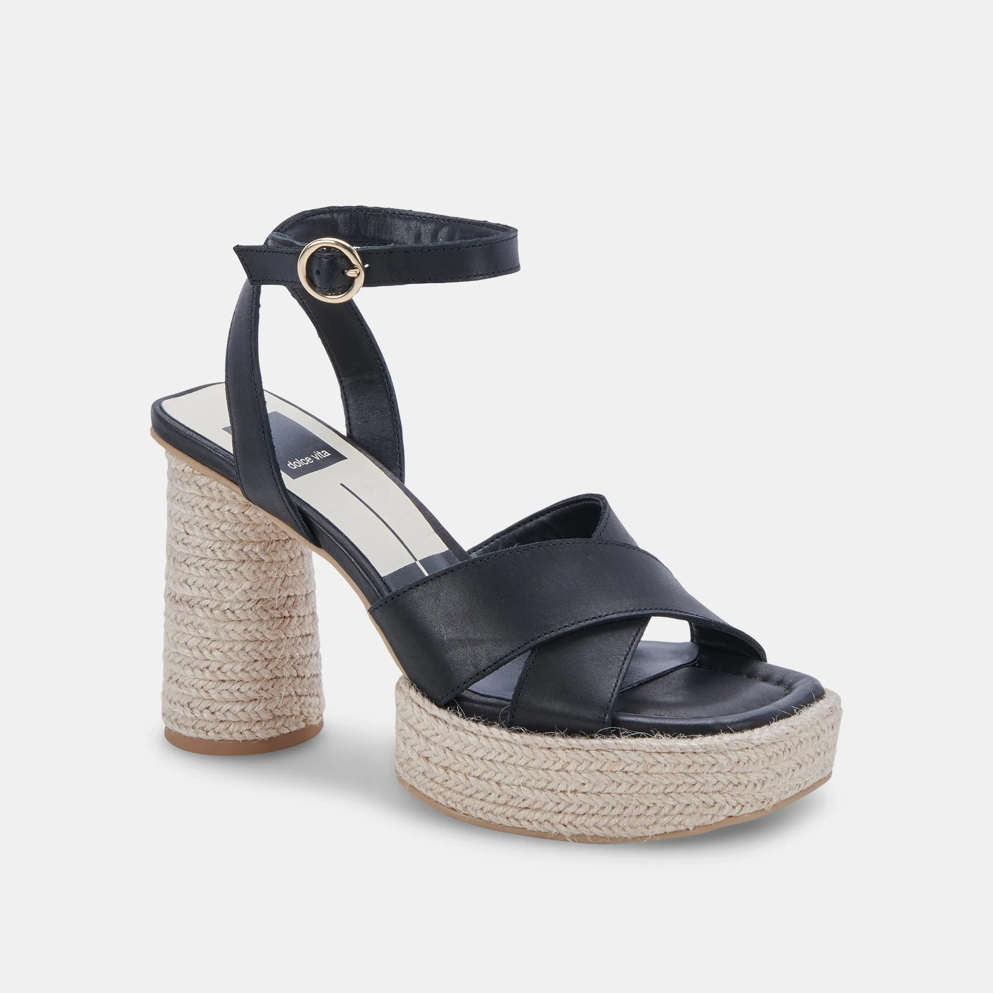 ARLOW HEELS BLACK LEATHER