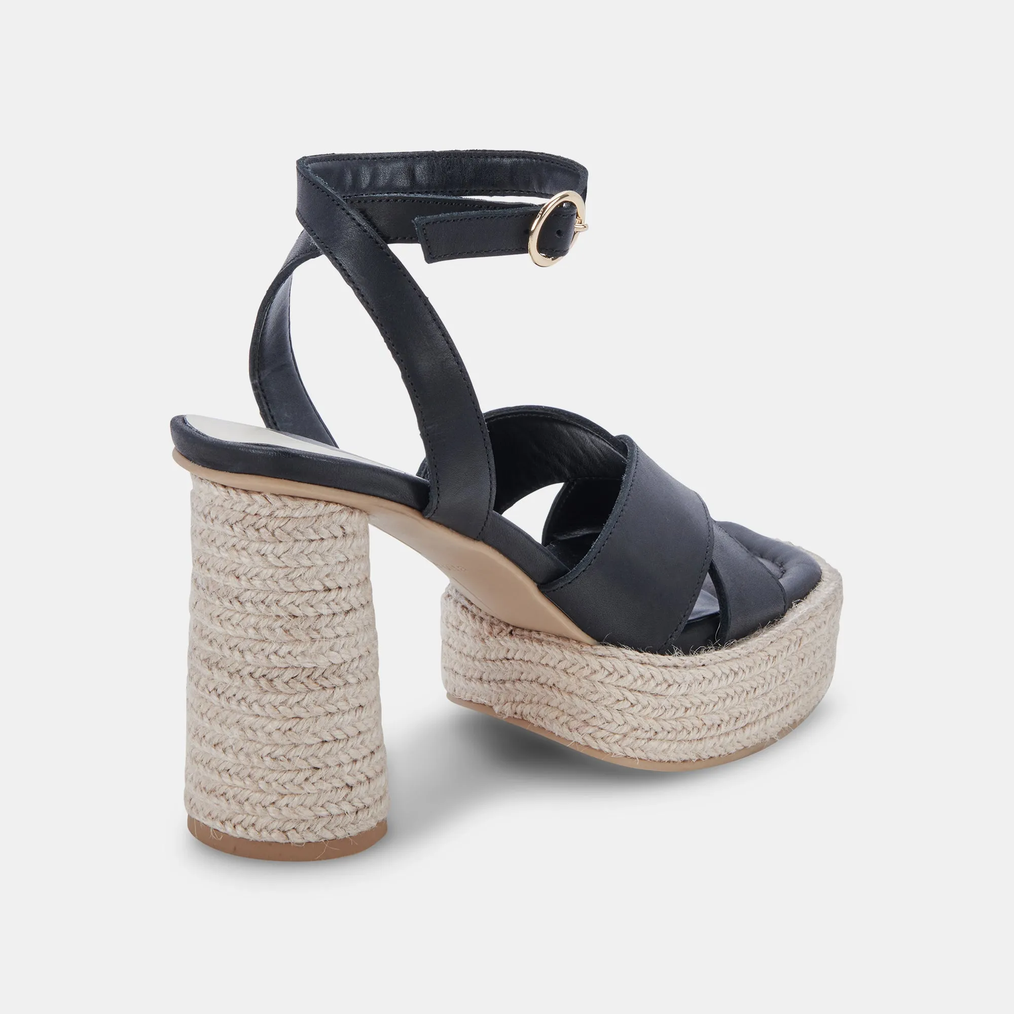 ARLOW HEELS BLACK LEATHER
