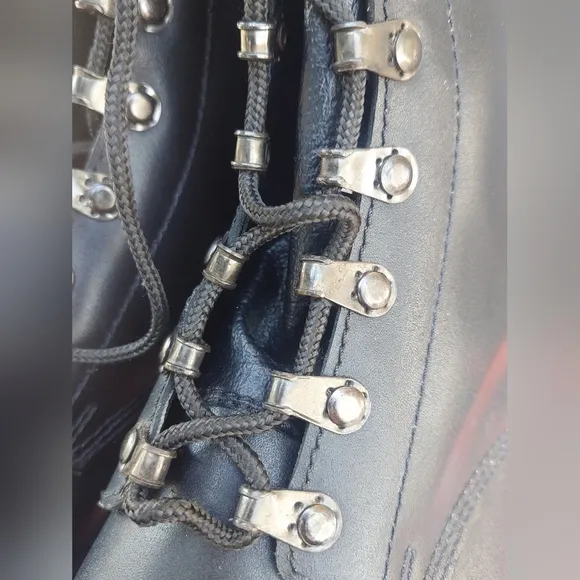 Authentic German Combat Boots,paratrooper Style, Leather, UK Sz 43