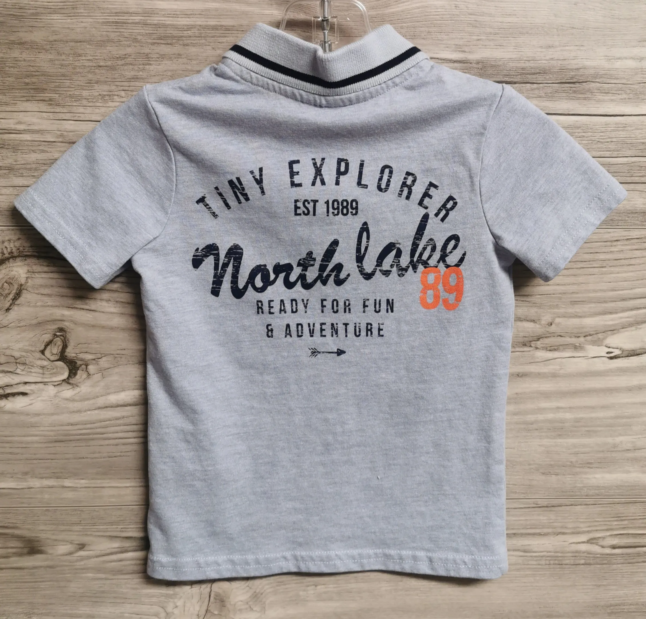 BABY BOY SIZE 18/24 MONTHS - GEORGE, Soft Graphic Polo T-shirt EUC B50