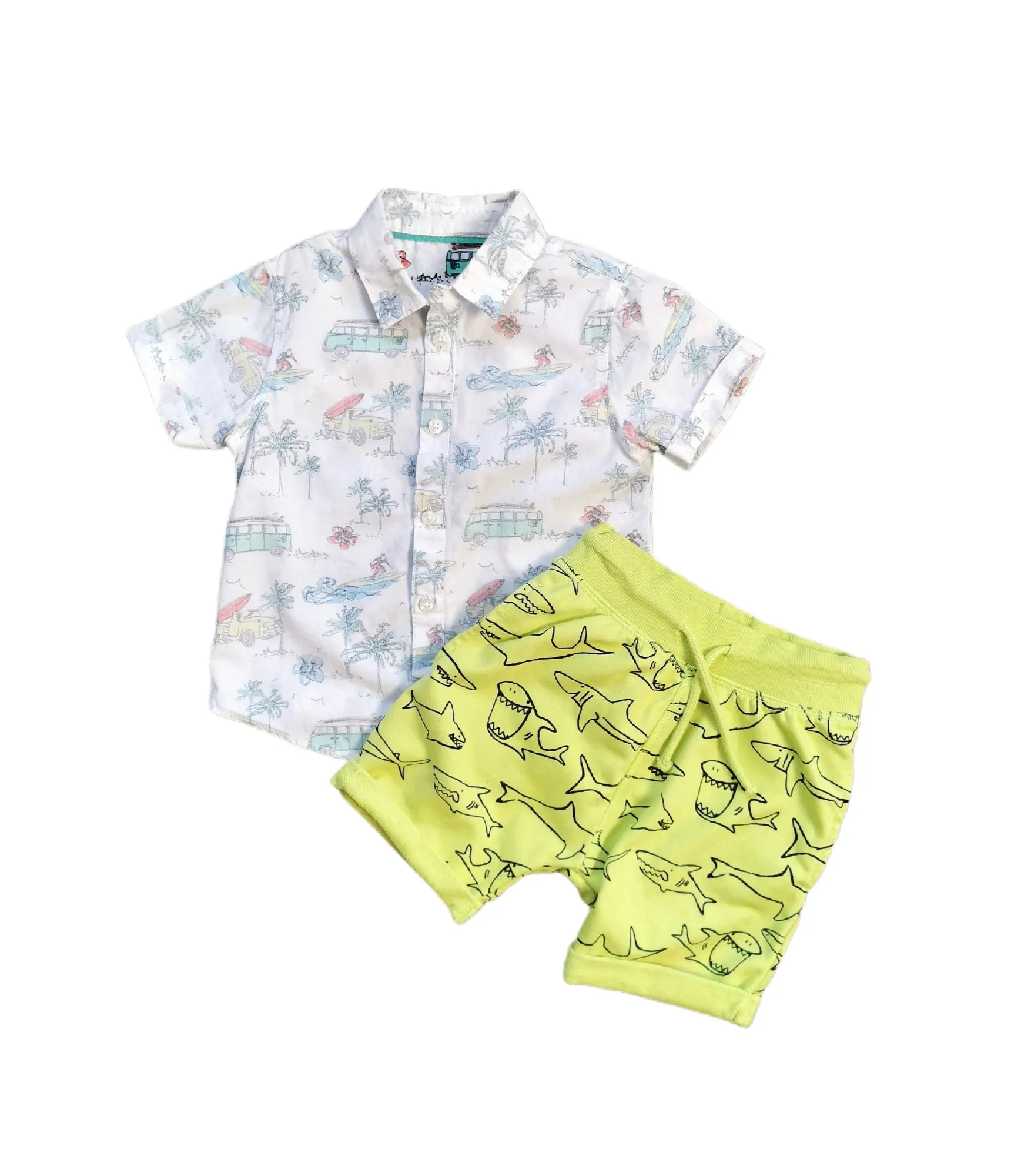 BABY BOY SIZE 18/24 MONTHS - NEXT 82, 2 Piece Mix N Match Summer Outfit EUC B14