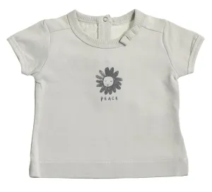 Baby Organic Cotton Peace Sleepy Grey T shirt