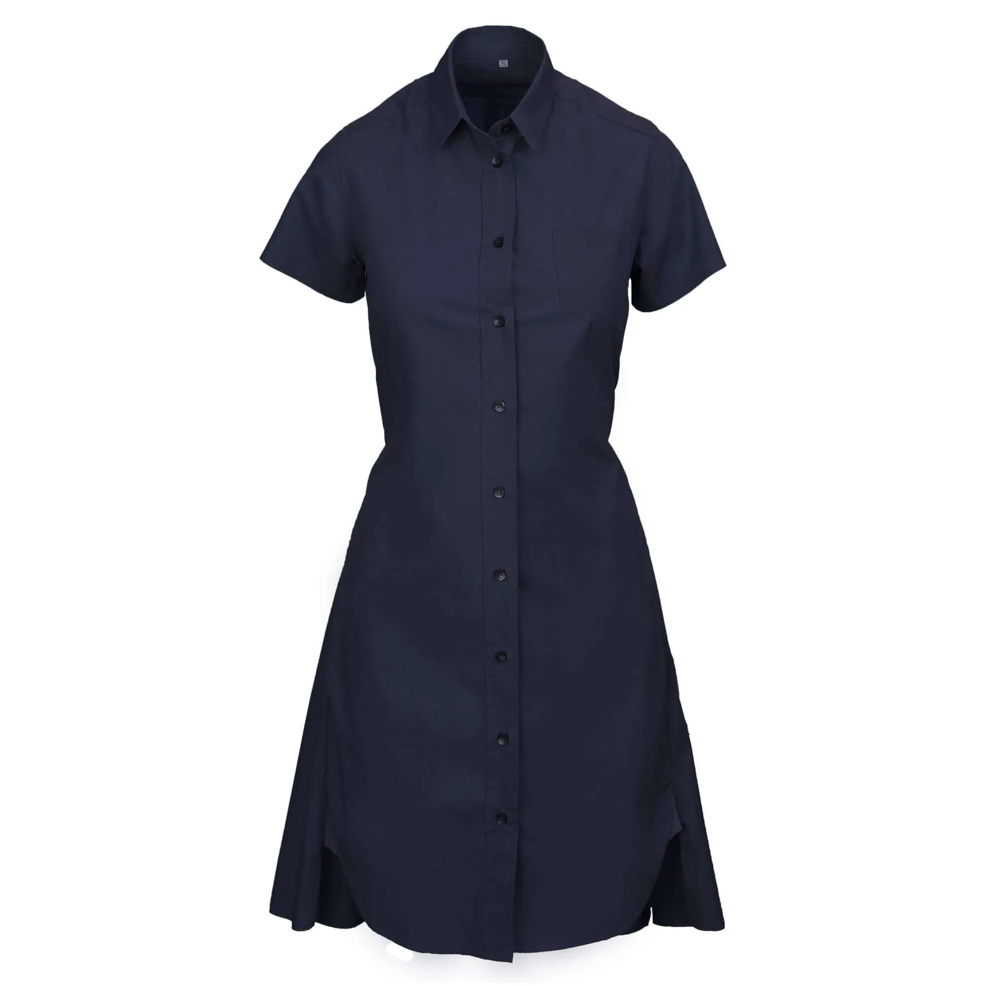 Backless Short Sleeve Shirts Dress