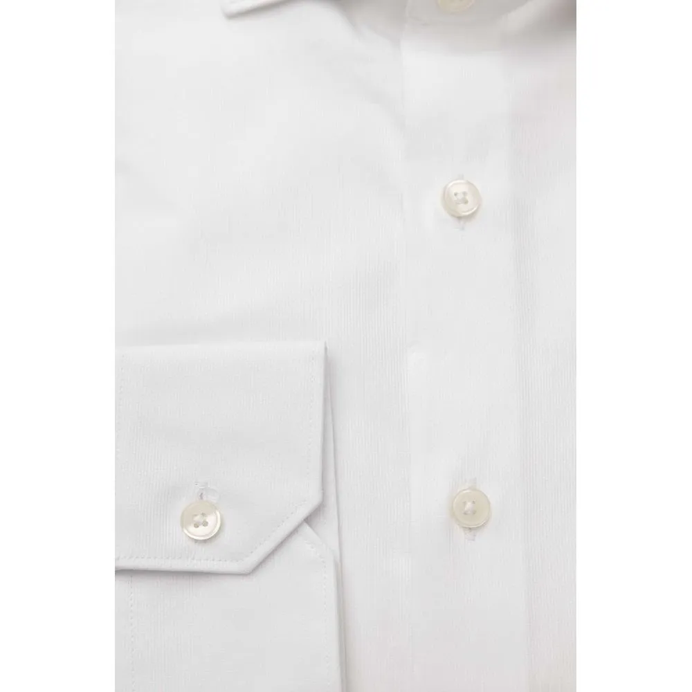 Bagutta White Cotton Men's Shirt