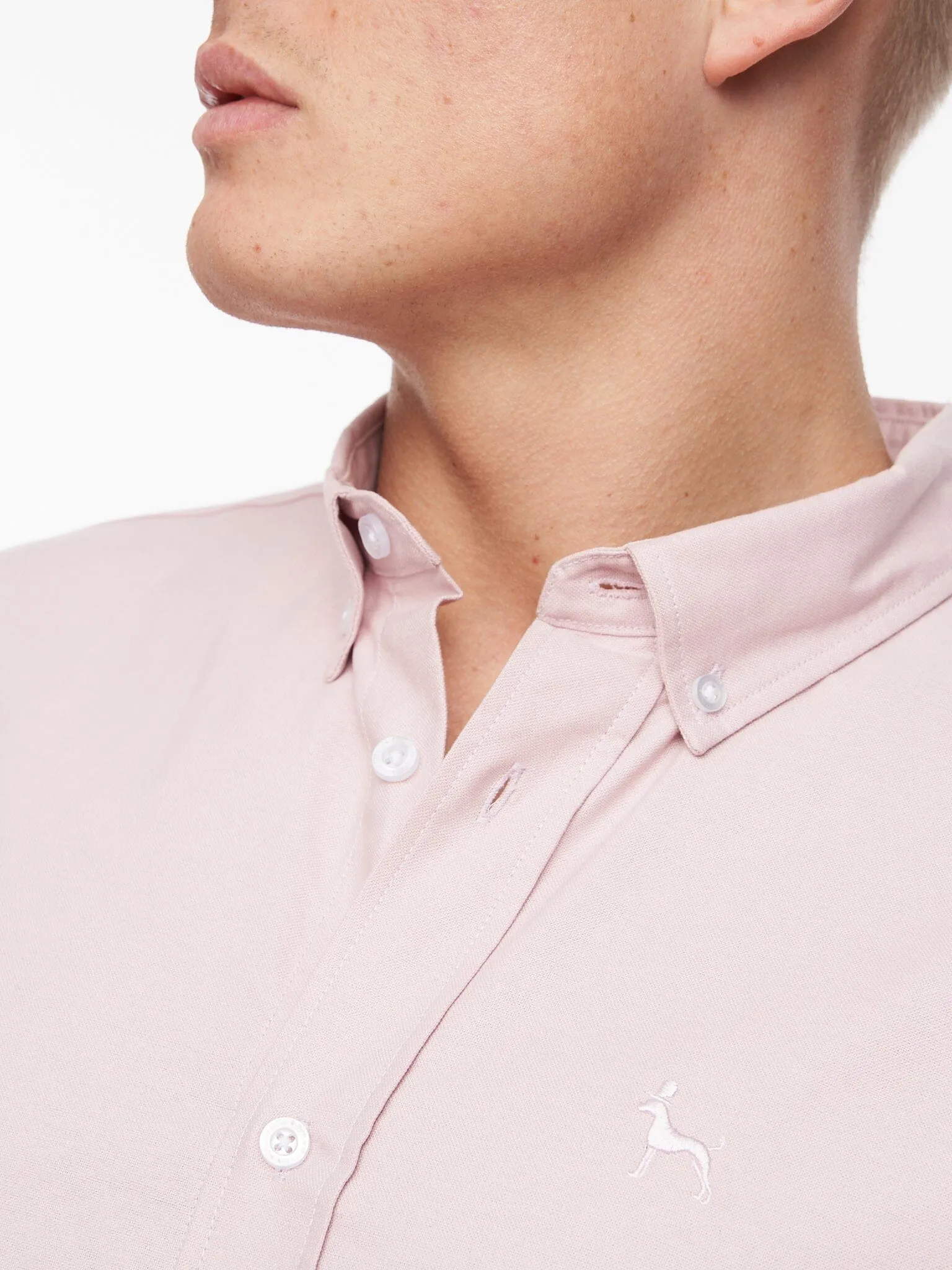 Balton Short Sleeve Oxford Shirt Light Pink