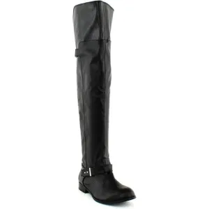 bar III Womens Daphne Closed Toe Over Knee Riding Boots, Black, Size 6.5