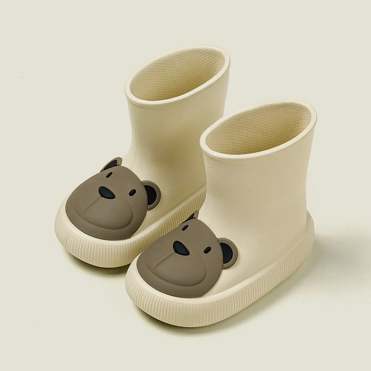 Bear Paw Children's EVA Boots - Adorable Bear and Bunny Designs, Waterproof, Available in Yellow and Pink, Non-Slip Sole, Lightweight EVA Material - Perfect for Outdoor Adventures, Rainy Days, and Playtime in Any Weather