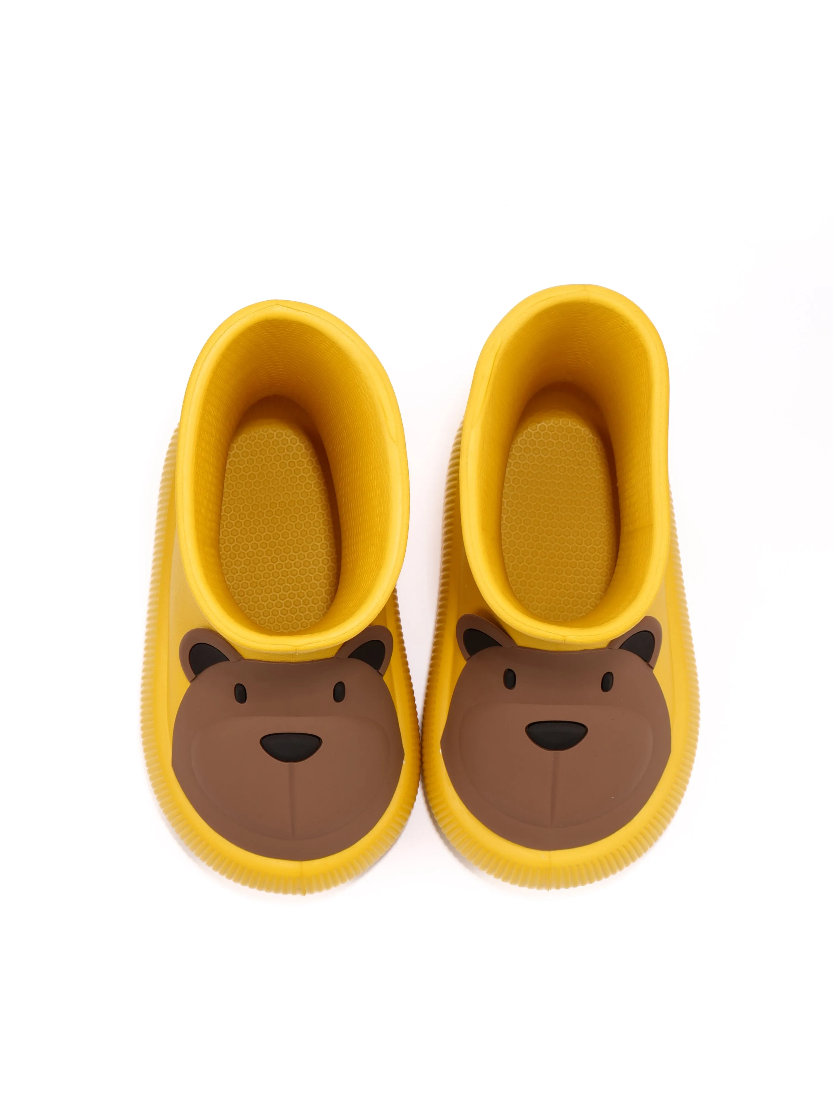 Bear Paw Children's EVA Boots - Adorable Bear and Bunny Designs, Waterproof, Available in Yellow and Pink, Non-Slip Sole, Lightweight EVA Material - Perfect for Outdoor Adventures, Rainy Days, and Playtime in Any Weather