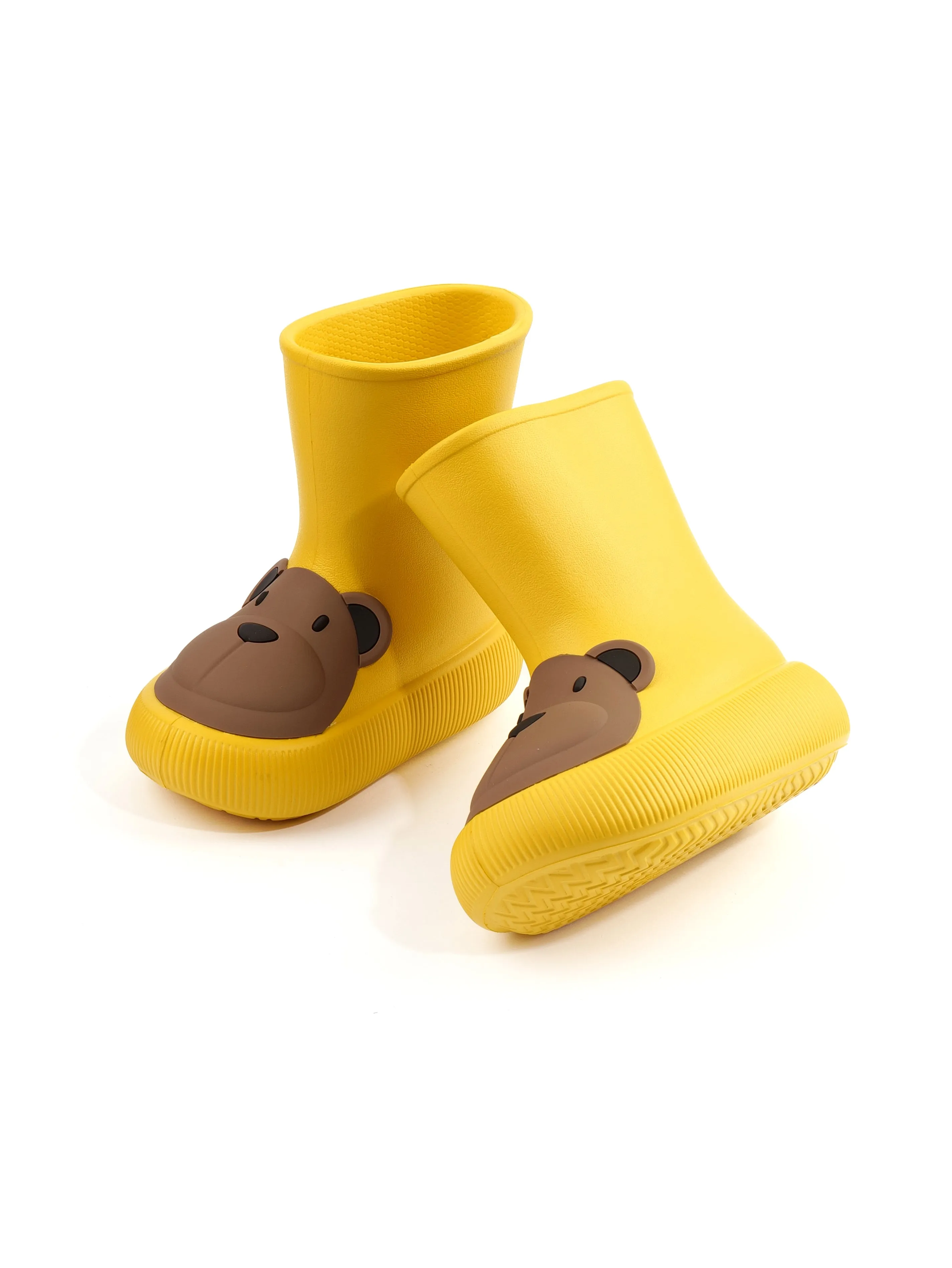 Bear Paw Children's EVA Boots - Adorable Bear and Bunny Designs, Waterproof, Available in Yellow and Pink, Non-Slip Sole, Lightweight EVA Material - Perfect for Outdoor Adventures, Rainy Days, and Playtime in Any Weather