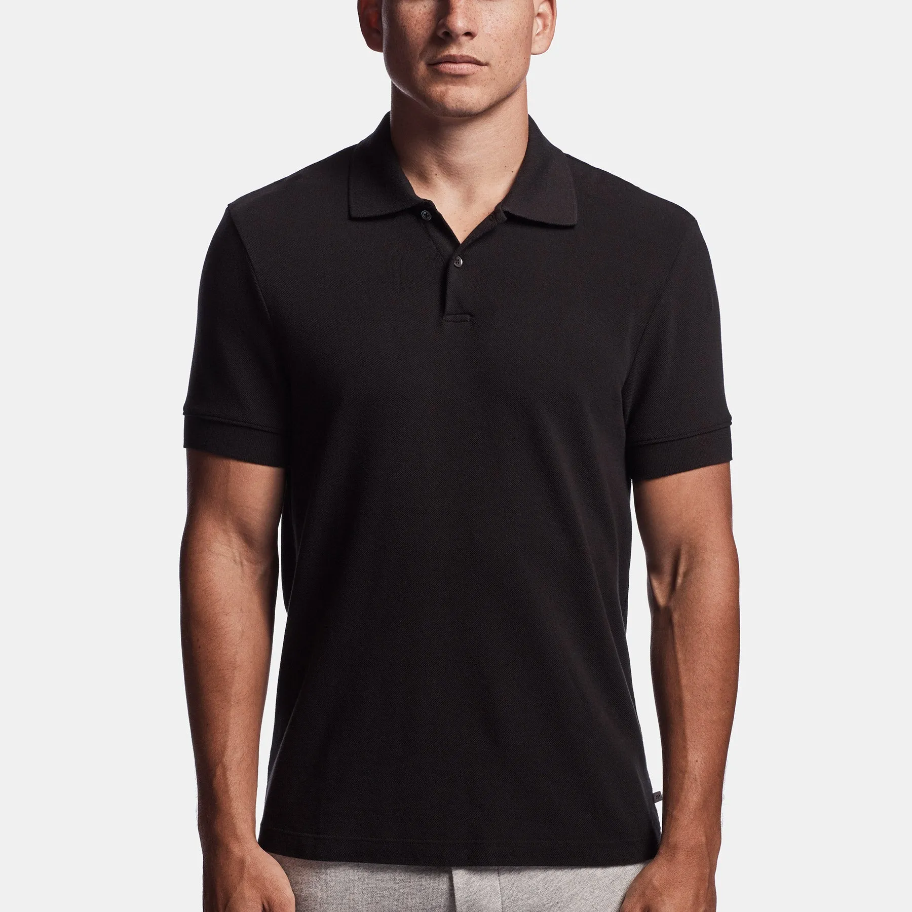 Beefy Pique Polo - Black