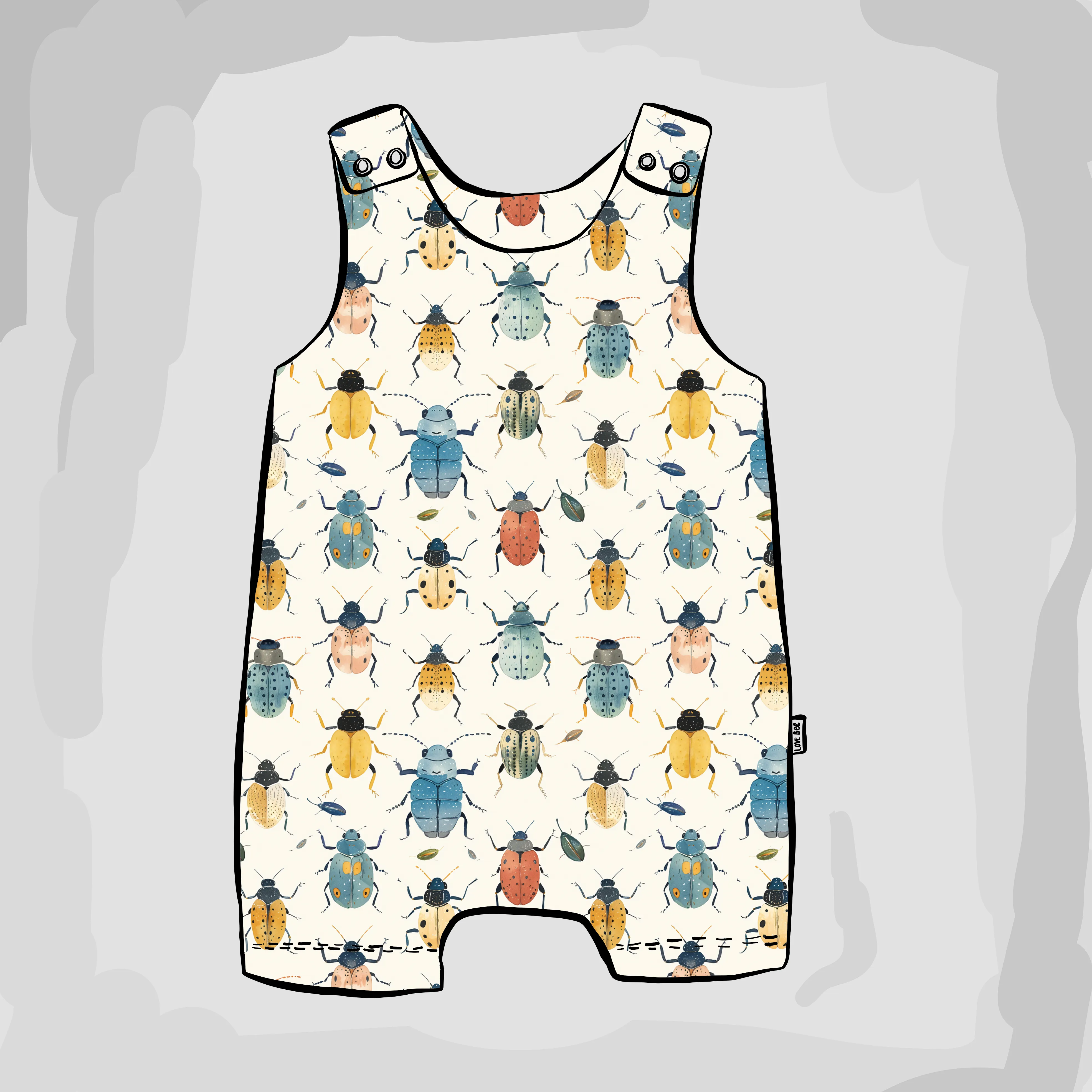 Beetles   Bugs Short Romper
