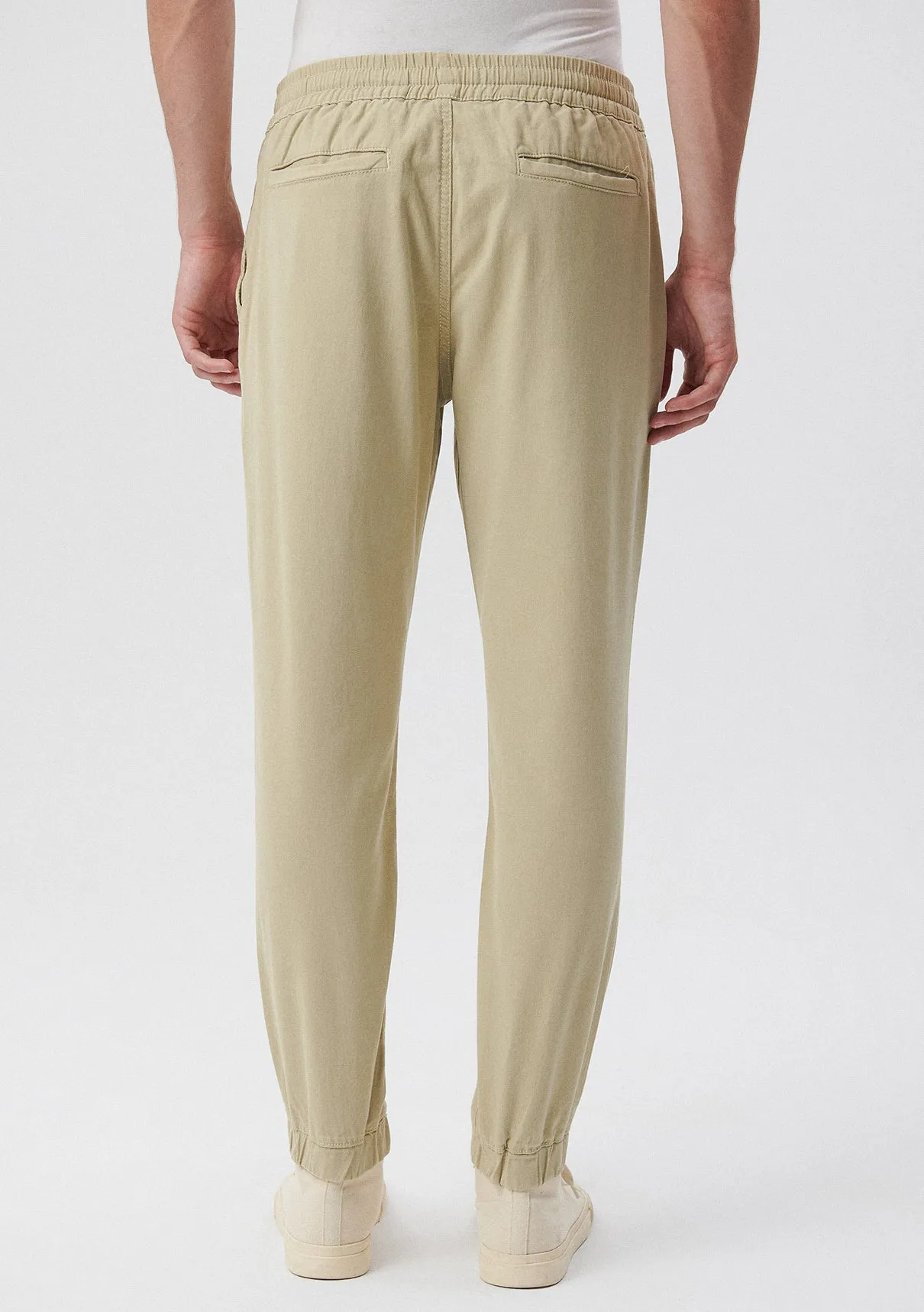 Beige Jogger Pants