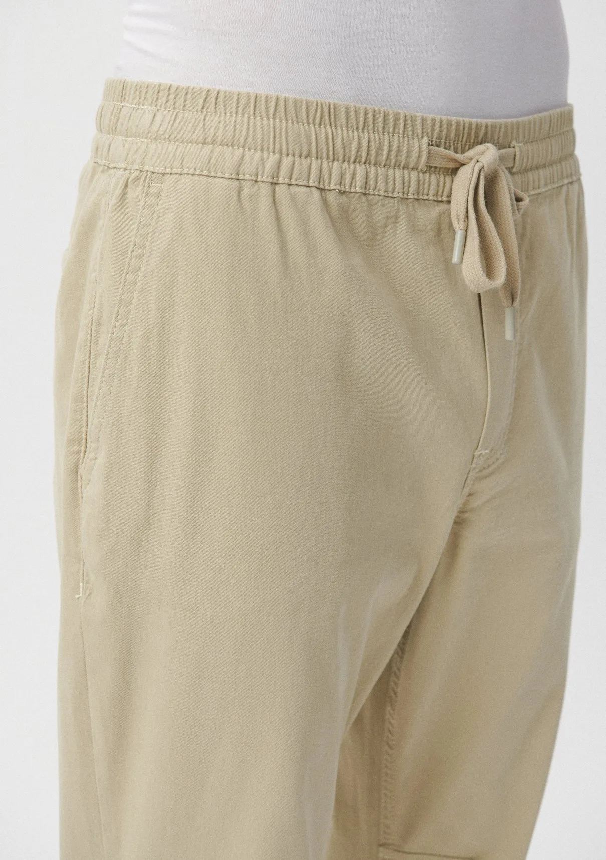 Beige Jogger Pants
