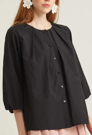 Bell Cuff Button Down  À La Mode Top
