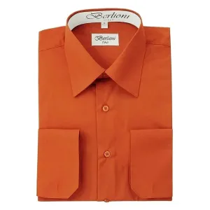 Berlioni C/C Solid Dress Shirt Rust BL900