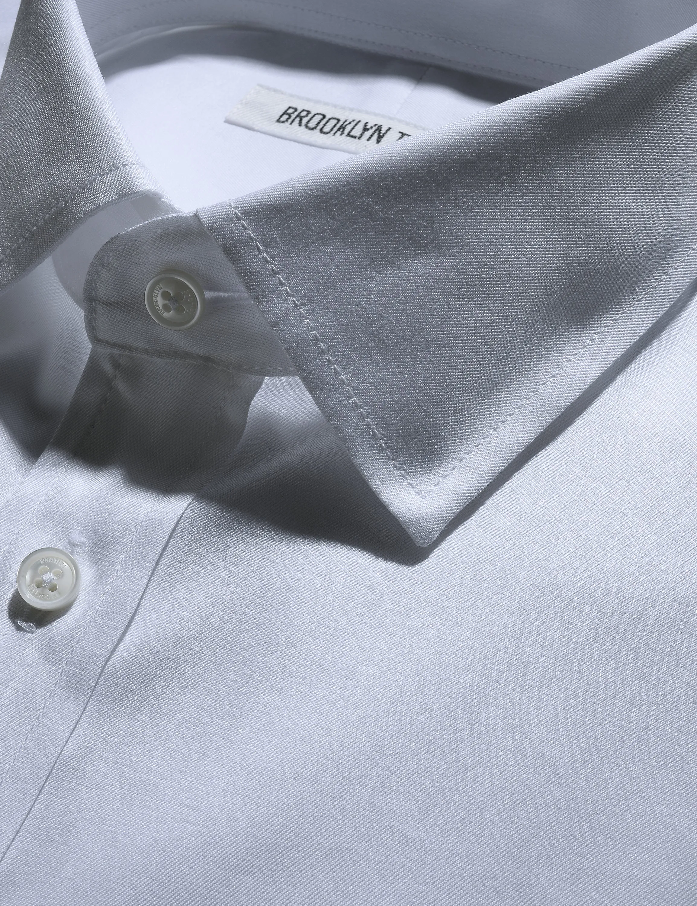 BKT20 Slim Dress Shirt in Cotton Twill - White