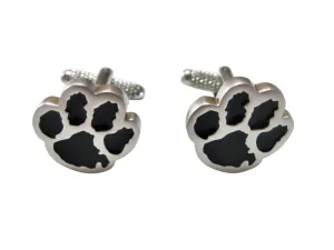 Black Animal Paw Track Cufflinks