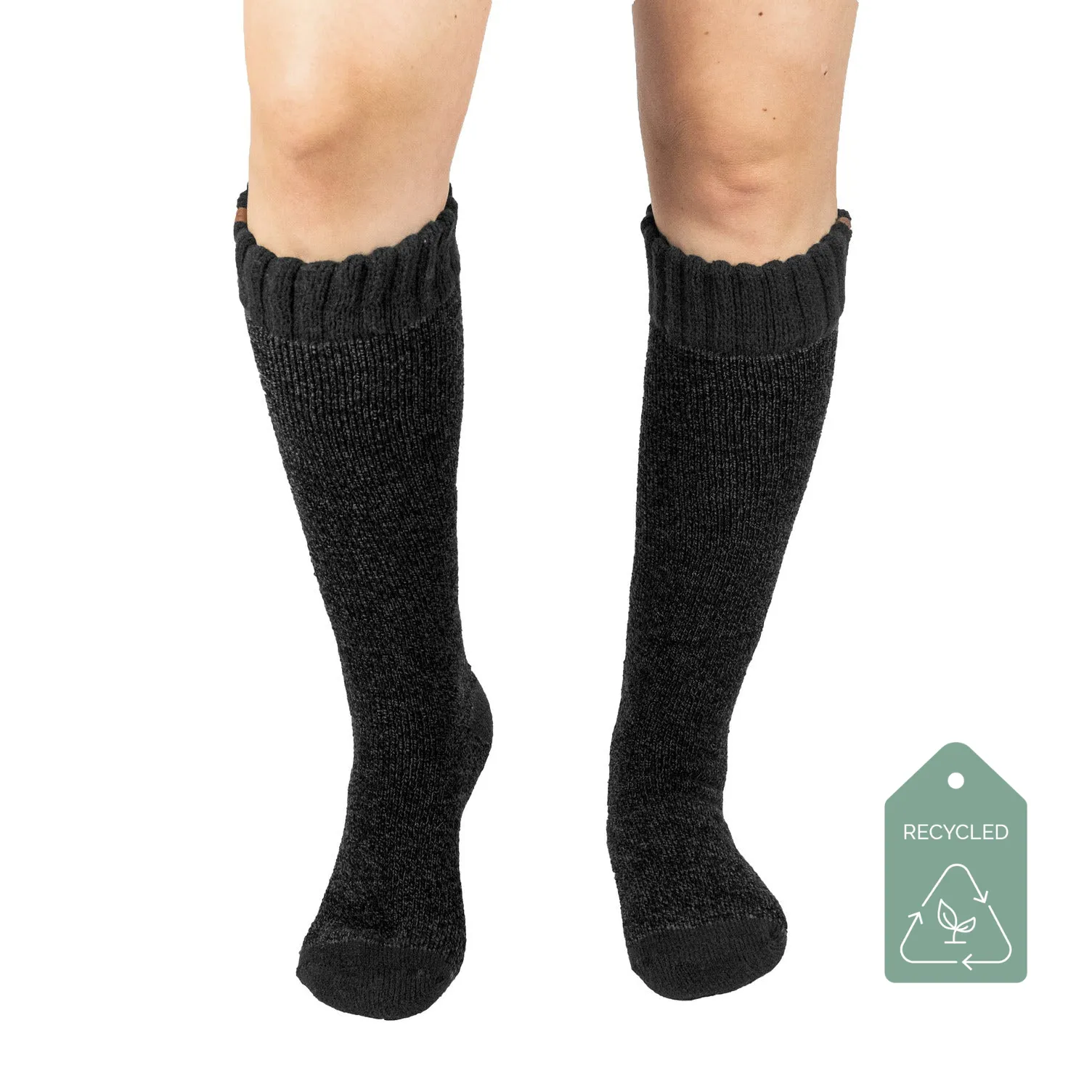 Black Recycled Boot Socks - Adult Tall