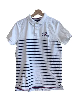 Black  White Stripes Polo