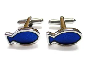 Blue Fish Cufflinks