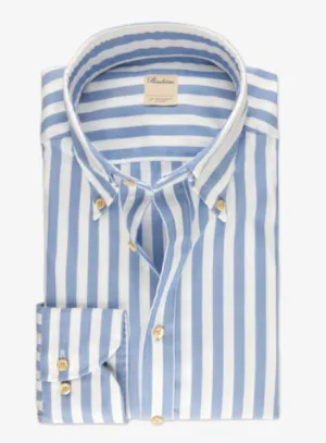 Blue Striped Oxford Shirt