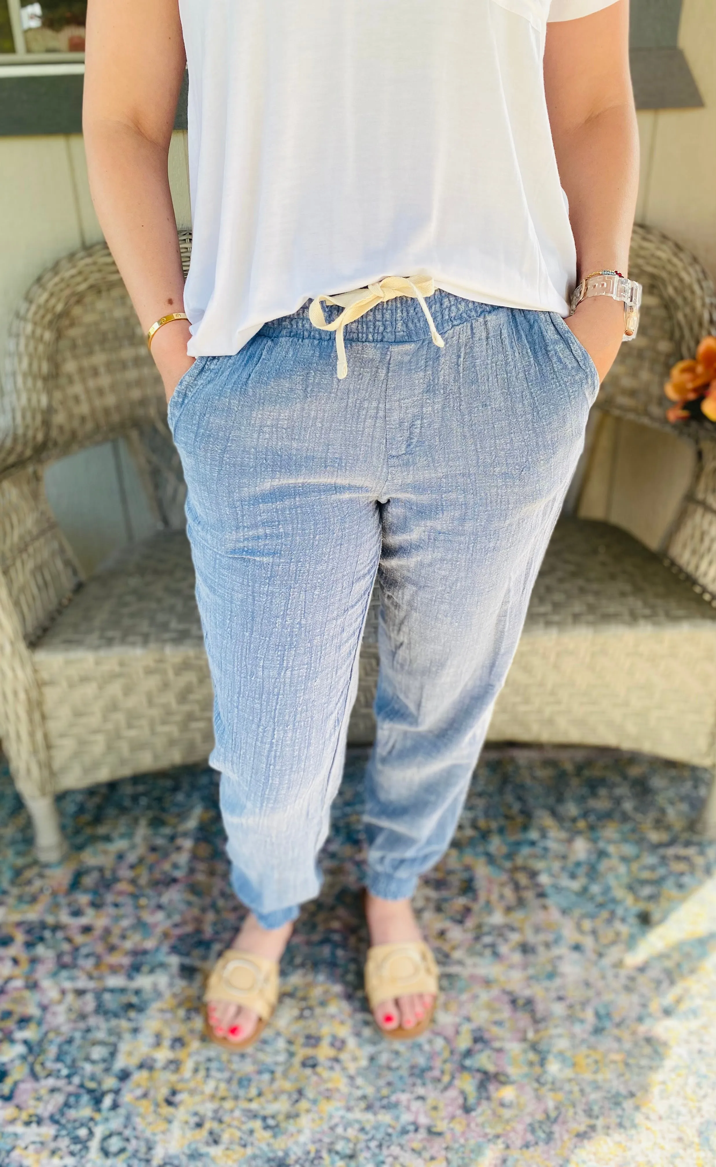 Blue Washed Jogger