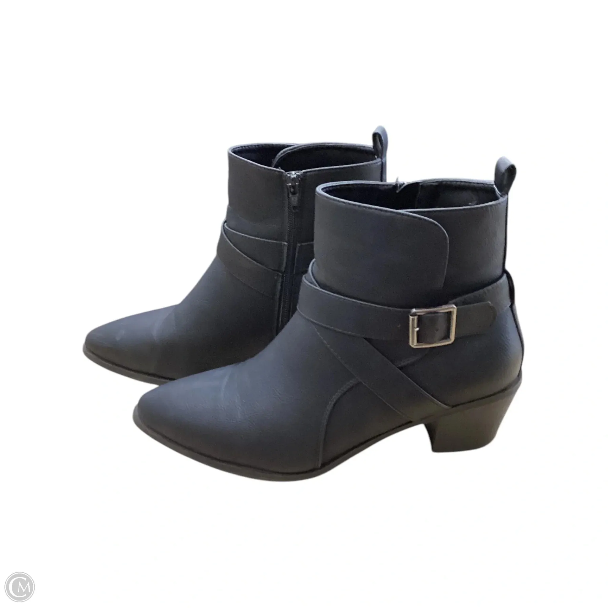 Boots Ankle Heels By Maurices In Black, Size: 10