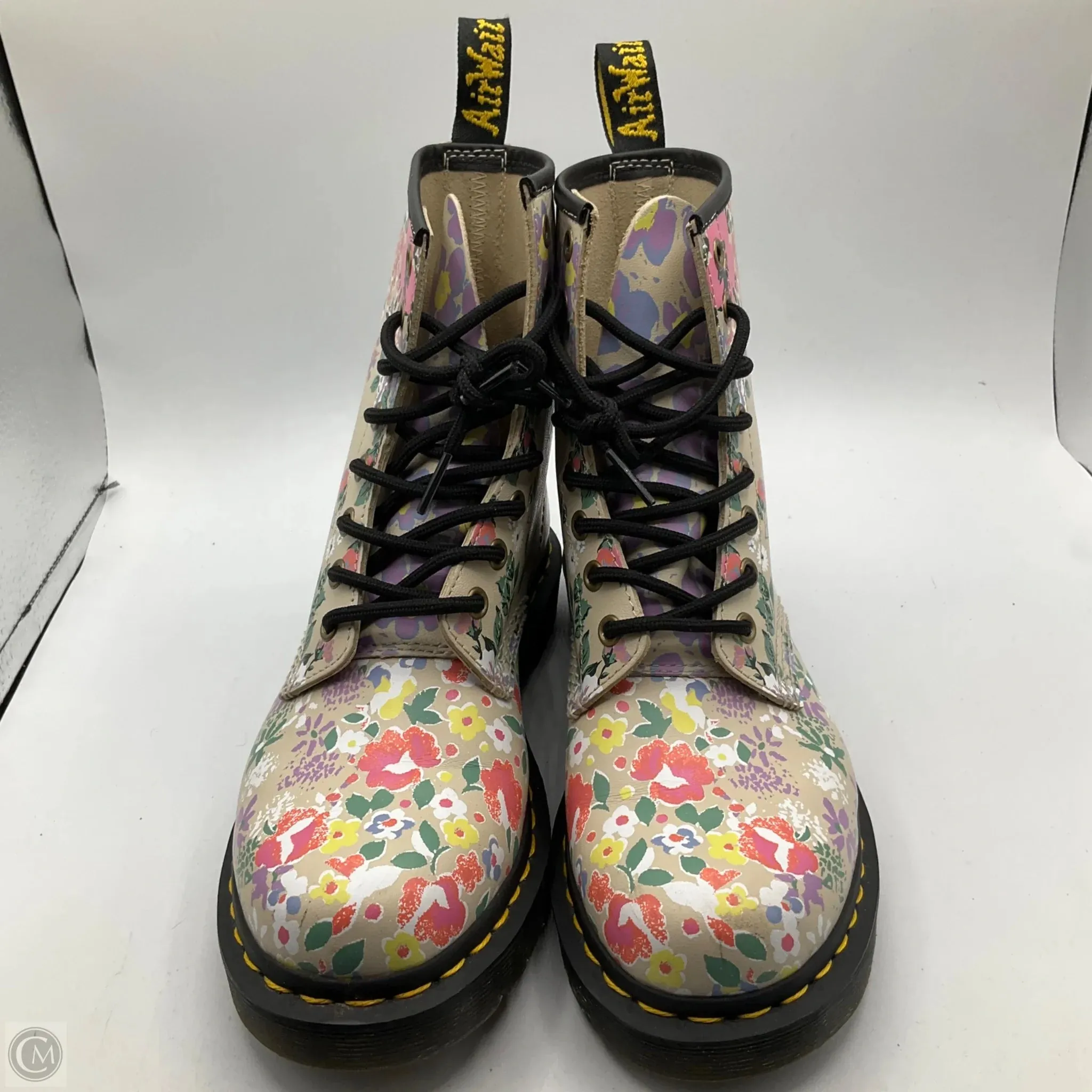 Boots Combat By Dr Martens In Floral Print, Size: 7
